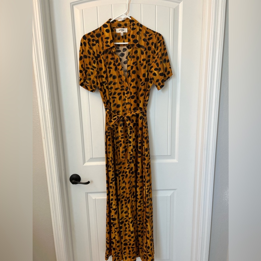 Anthro/ Porridge Giraffe print dress